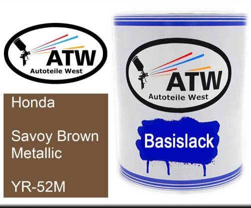 Honda, Savoy Brown Metallic, YR-52M: 1L Lackdose, von ATW Autoteile West.